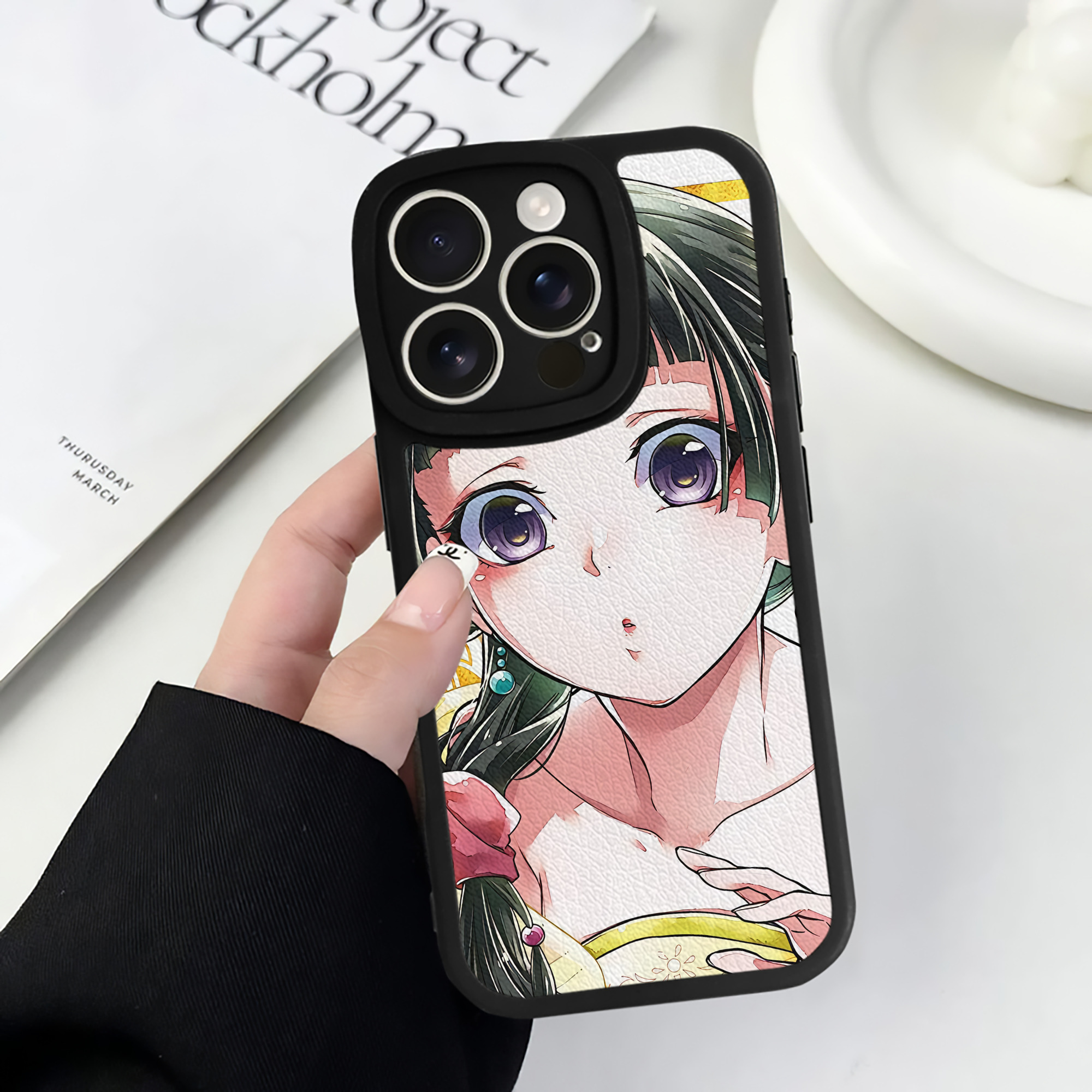 薬屋のひとりごと The Apothecary Diaries 【iPhone 16シリーズ対応】シリコンスマホケース（レザー調） 材質：シリコン